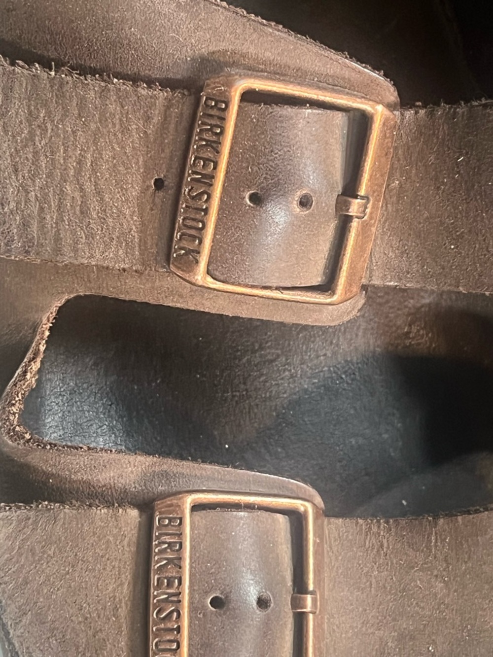 Birkenstock Arizona Brown Oiled Leather Sandals EU 44 US 11 285mm Cork Footbed - Picture 5 of 12